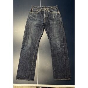Orslow Lot 105 Japanese Selvage Denim Jeans Size S(1) Dark Blue 30x29